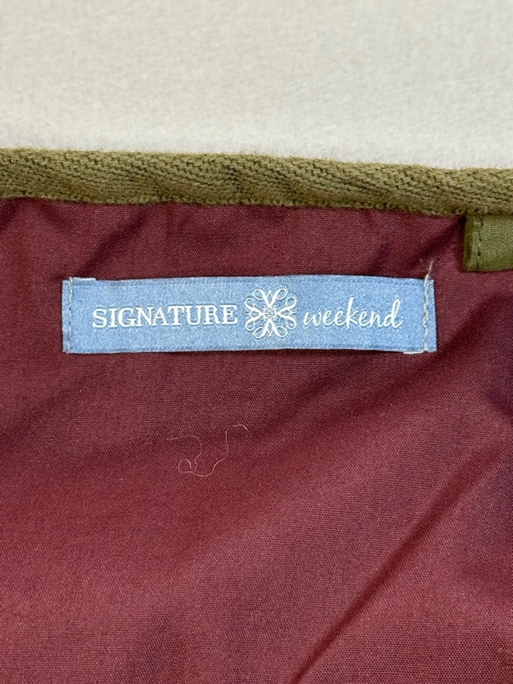 Signature Weekend Quilted Collarless Jacket, Cinch-Tie Waist - Womens Medium - Picture 4 of 12